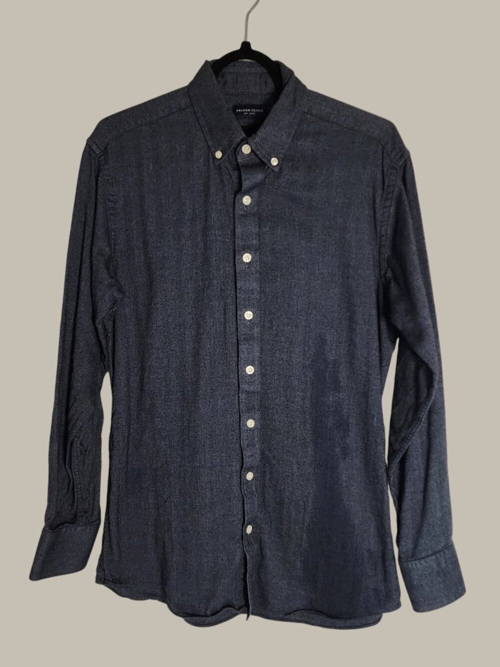 Proper Cloth Buttondown Longsleeve Mens Shirt - Small